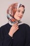 وشاح قطني بنمط الحمار الوحشي بلون فاتح - 2