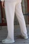 Men's Quilted Fabric Seasonal Pocketed Elastic Waist Lace-Up Trousers Tracksuit - 2