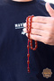 Brown Capsule Cut System Tassel Crimped Amber Prayer Beads 201024540 - 2