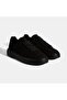 Men's Black Lace-Up Leather Sports Shoes