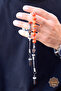 Sphere Cut Kazaziye Silver Tassel Moire Bleeding Zaza Crimp Amber Prayer Beads 201024545 - 3