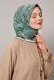 وشاح قطني بنمط الباتيك الأخضر - 2