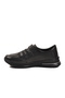 Black Velcro Genuine Leather Women's Casual Shoes 058-Ç Z - 4