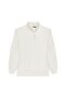 Unisex 3-Pack Black-White-Maroon Relax Fit Cotton Half-Zip Stand Collar Sweatshirt - 3