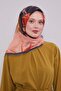وشاح قطني بنمط فرشاة سوداء