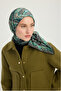 Eternal Palaces - Emerald - Vierra Patterned Viscose Scarf - 90X90 cm - 2