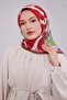 Red Abstract Pattern Soft Scarf - 3