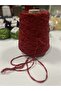 Hand Knitting Yarn Velvet Color Dark Red Visual Net 600 Grams