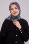 وشاح ناعم بنمط البرسيم الأسود - 3