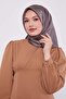 وشاح حريري بنمط مونوغرام مدخن - 3