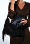 Vals Black Suede Genuine Leather Tassel Women's Shoulder Bag - 3