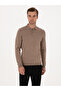 Mink Slim Fit Wool Blended Polo Neck Basic Knitwear Sweater 50315267-Vr052 - 3