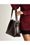 Women's Suede Soft Leather Large Size Shopper Bag with High Quality Snap Fasteners and Zippered Interior Compartment