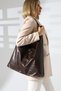 Brown Women's Bag Large Size Shoulder and Arm Bag - 5