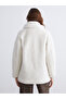 Shirt Collar Women's Plush Coat - 5