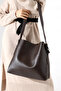 Brown Women's Bag Large Size Shoulder and Arm Bag - 3