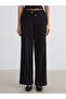 Elastic Waist Textured Muslin Women's Trousers - 5