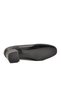 Black Leather Thick Heeled Women's Evening Dress Shoes 695039 Z - 5