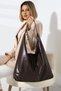Brown Women's Bag Large Size Shoulder and Arm Bag - 7