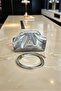 Shiny Faux Leather Silver Medium Size Strap Women's Clutch and Evening Dress Bag - 6