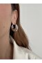 Damla Model Minimalist Silver Hoop Earrings
