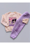 Three-Ply Sharded Combed Cotton Sweatshirt Children's Set - 3