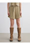 Özmarka New Season Elastic Waist Textured Women's Shorts - 2