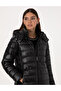 Black Removable Hooded Quilted Long Coat 50314165-Vr046 - 2