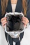 Shiny Faux Leather Silver Medium Size Strap Women's Clutch and Evening Dress Bag - 7