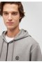 Logo Printed Zip-Up Hoodie Loose Fit (Loose Comfortable Fit) - 3