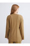 Double Breasted Collar Textured Women's Kimono - 6