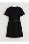 Peak New Season Crew Neck Waist-Fitted Belted Dress - 7