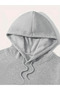 Men's Japanese Lettering Detailed Hooded Hoodie - 4