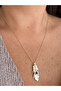 Feather Necklace with Stone - 3