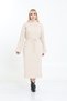 High Neck Wide Sleeve Knitwear Knitted Dress
