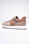 Men's Genuine Leather Suede Sneaker Parachute Detailed Mink Zerox - 4