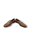 Women's Brown Mink Double Color Genuine Leather Loafer Shoes - 8