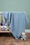 100% Cotton 4-Layer Muslin Baby Blanket Dark Blue 100X120Cm