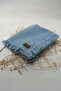 100% Cotton 4-Layer Muslin Baby Blanket Dark Blue 100X120Cm - 2