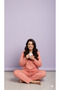 Long Sleeve Seasonal Printed Plus Size Women's Pajama Set