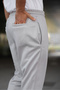 Premium Jogger Pants Fit Double Face Piqué Viscose Blend Trousers - 3