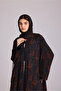 Modern Blotch Prints Maxi Blue Abaya - 2