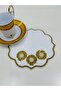 6 Pieces of Crystal Beaded and Embroidered Coffee Side Cocktail Napkins & Coasters. - 3