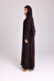 Modern Blotch Prints Maxi Purple Abaya - 3