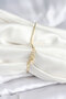 White Pearlescent Clover Model Gold Color Women's Bracelet - Ebj251004W38074 - 2