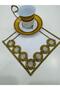 2 Pieces of Crystal Bead Embroidered Coffee Side Cocktail Napkins & Coasters. - 2