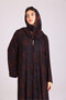 Modern Blotch Prints Maxi Purple Abaya - 2