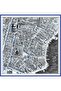City of Echoes - Blue - Vierra Patterned Viscose Scarf - 90X90 cm - 5