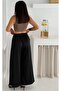 Satin Fabric Wide Leg Trousers - 2