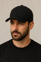 Men's Black Cashmere Hat Suitable for Winter Sports and Daily Use